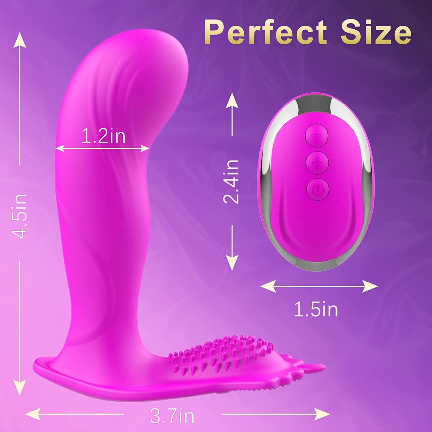 Premium Butterfly Wearable Vibrator for Women - 10 Frequency G-Spot Vaginal Vibrator - USB Rechargeable Adult Wellness & Couple Sex Toys in India ✨ - Image 10