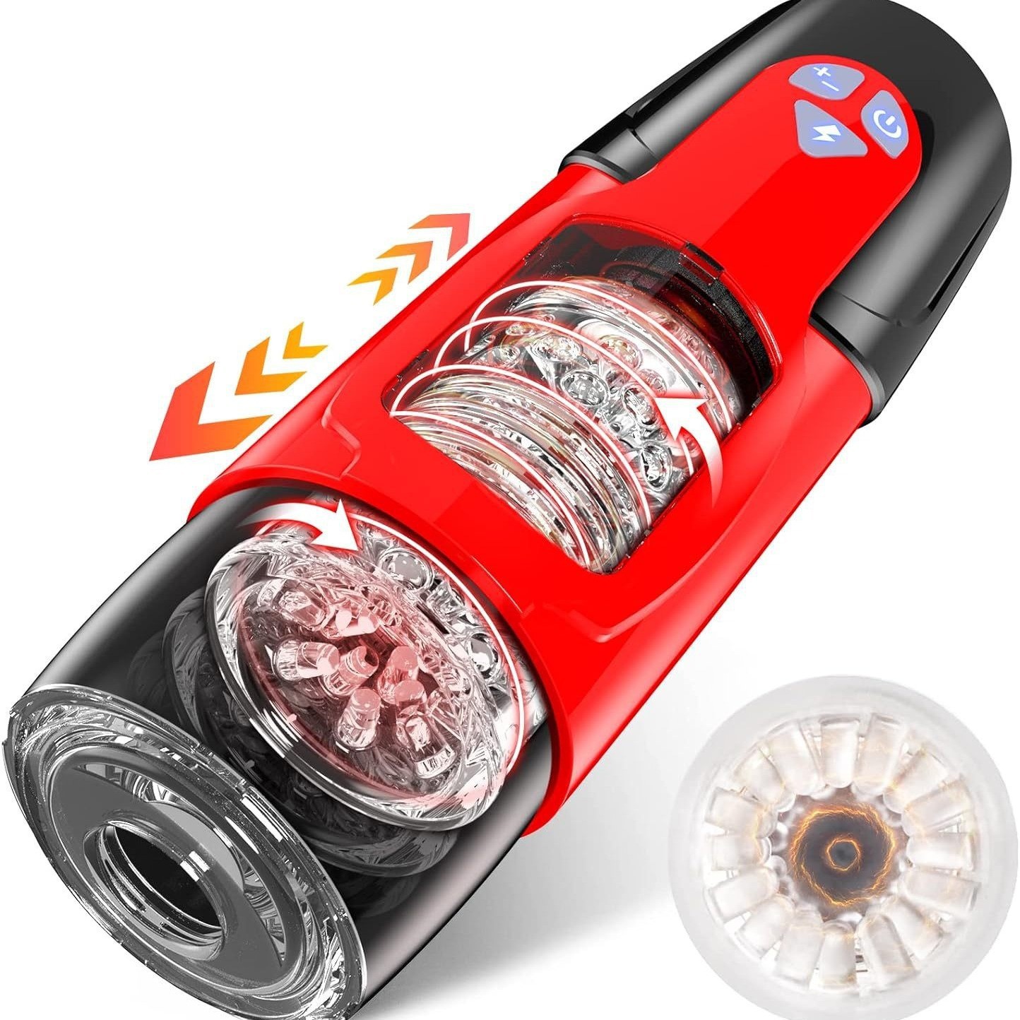 Premium APP Control Male Masturbator - 9 Vibrating & 5 Suction Modes Hands-Free Adult Toy - LCD Display & 3D Texture Professional Adult Wellness Product