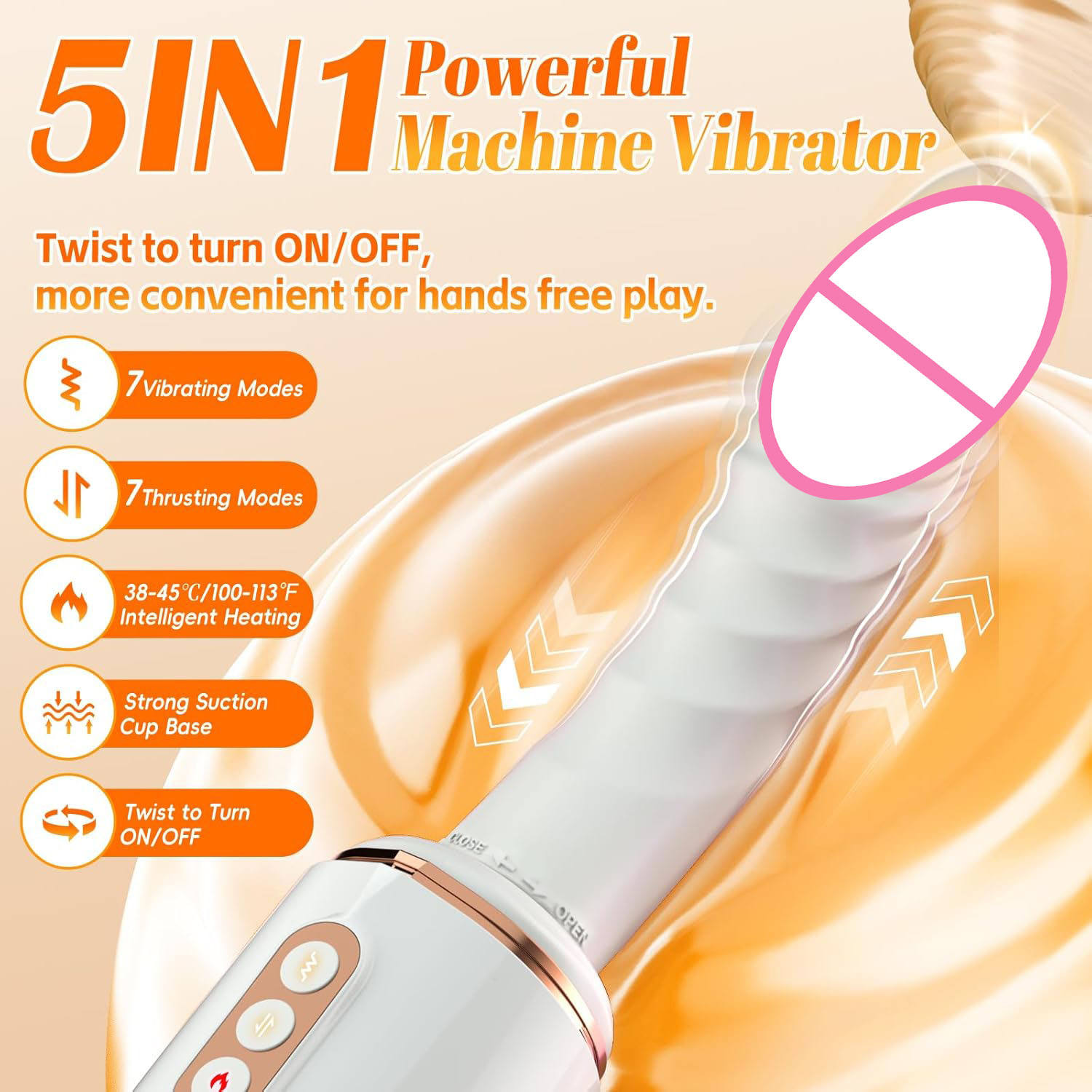 LOVE Sex Machine Gun SG002 | Adjustable Speed Waterproof Adult Wellness Toy for Couples | Buy Premium Personal Massager Online in India - Image 6