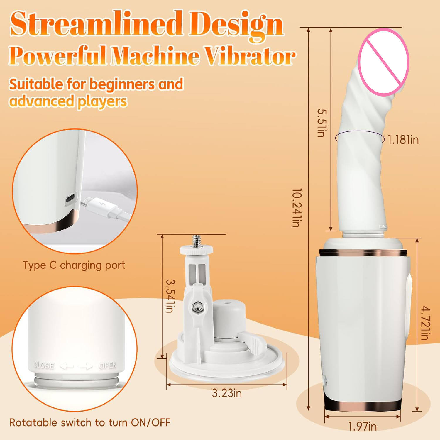 LOVE Sex Machine Gun SG002 | Adjustable Speed Waterproof Adult Wellness Toy for Couples | Buy Premium Personal Massager Online in India - Image 7