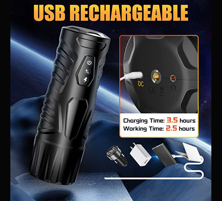 Premium Automatic Male Masturbator Cup - Thrusting & Rotating 3D Realistic Stroker - Hands-Free Vibration Adult Sex Toy for Men India - Image 6