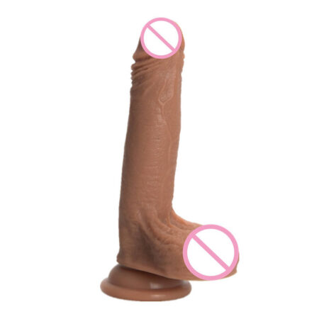 Realistic 12 Inch XXL Huge Realistic Big Dildo with Double Balls & Powerful Suction Cup - Premium Lifelike Sex Toys for Adult Women & Couples India