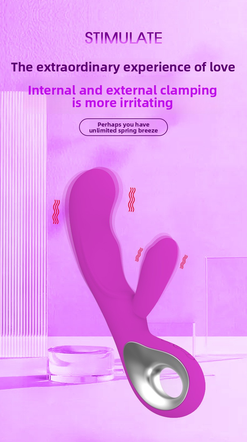 Premium Waterproof Silicone G-Spot Vibrator with Dual Motors - Dual Clitoral Stimulation Wand Massager - Best Adult Wellness Sex Toys for Couples India - Image 13