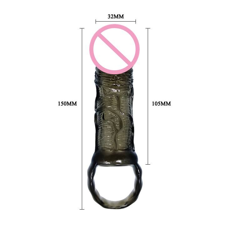 Premium Realistic Soft Silicone Penis Sleeve for Men - Reusable Penis Extender & Delay Sleeve - Best Adult Wellness Product India - Discreet Delivery India - Image 5