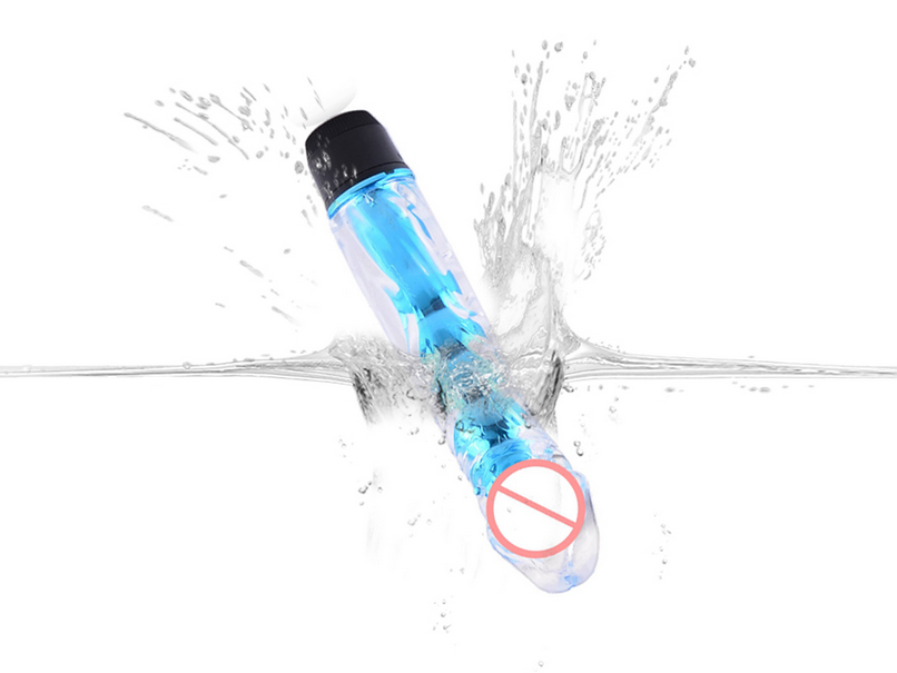 Realistic Crystal Head Vibrating Dildo with LED Light - Premium Medical TPE Light Up Sex Toy for Women & Couples - Best Adult Wellness Product in India - Image 6