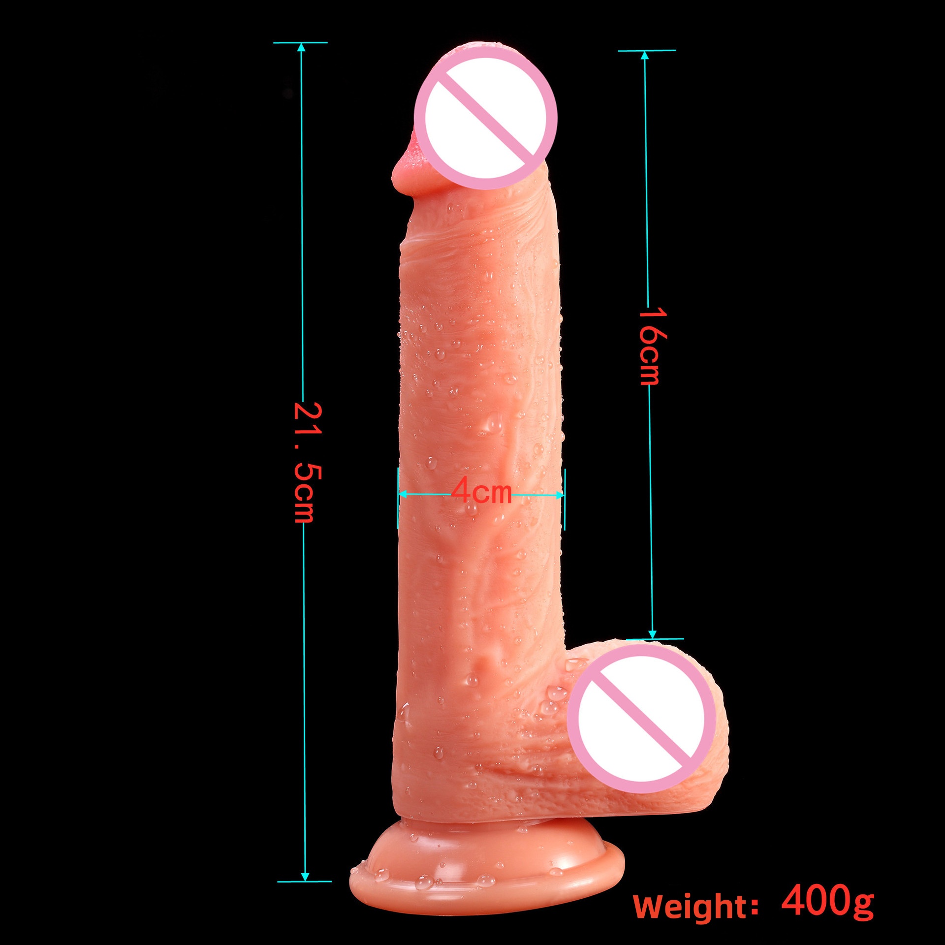 Realistic 12 Inch XXL Huge Realistic Big Dildo with Double Balls & Powerful Suction Cup - Premium Lifelike Sex Toys for Adult Women & Couples India - Image 7